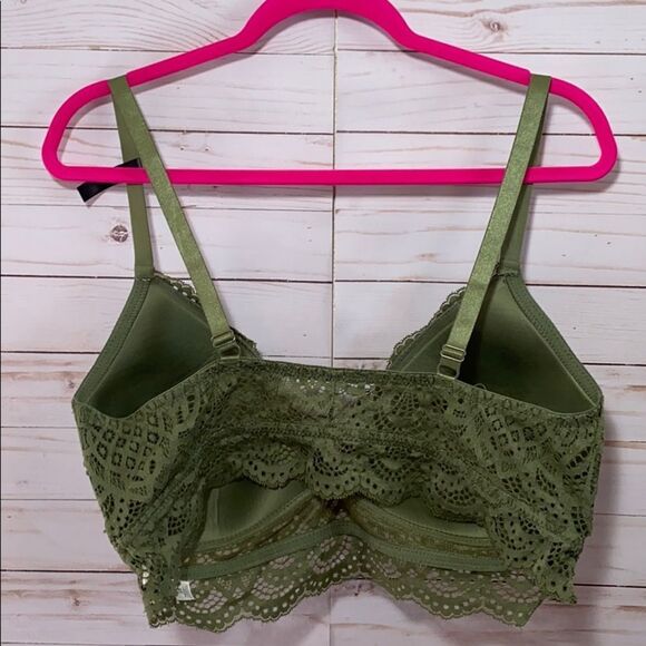 Rafaella Green Lace Bralette Adjustable Strap - Picture 8 of 13